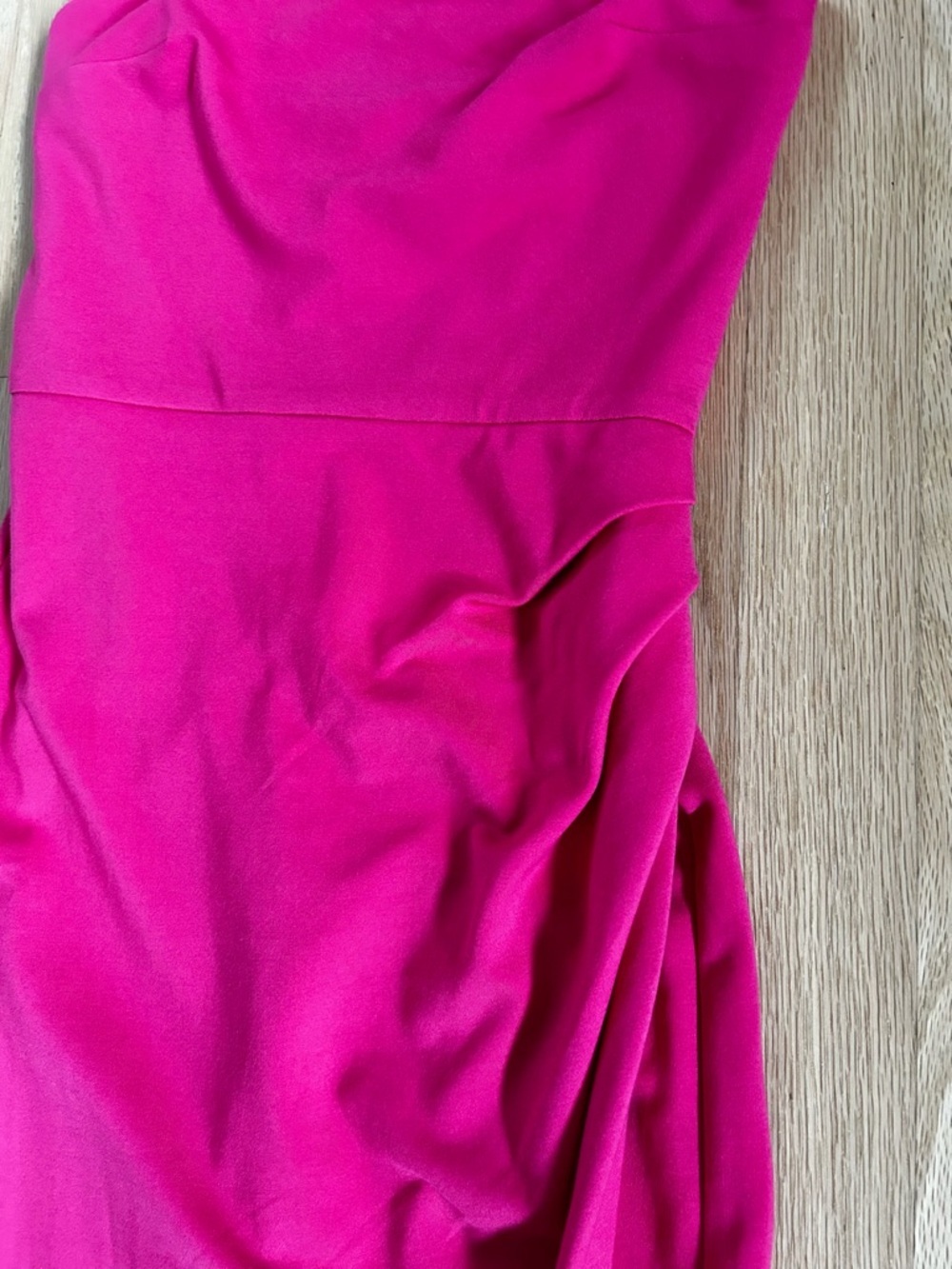 NBD lucilda gown formal maxi dress ruched fitted hot pink revolve size S - Picture 8 of 12